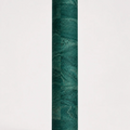 Rolled ThriveLiv natural cork yoga mat standing upright against a soft off-white studio background, showing the green cork pattern and texture.